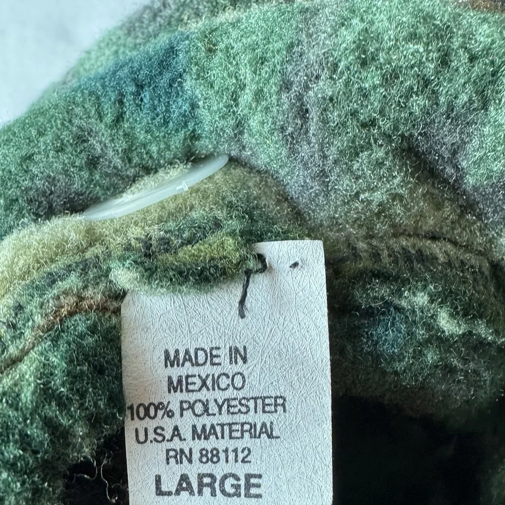 Manzella Polartec Fleece Mittens Gloves Large Mirror Lake Green Water Repellent